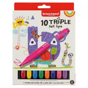 Bruynzeel Kids Viltstiften Triple – 10stuks