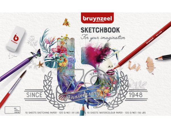 Bruynzeel "Celebration 70jaar" Schetsboek Expression 120gr/20vel