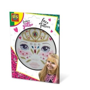 Fashion glitter gezicht tattoos – Prinses