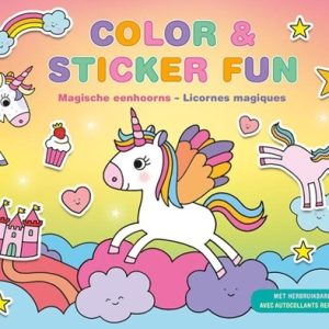 Color & Sticker Fun – Magische eenhoorns