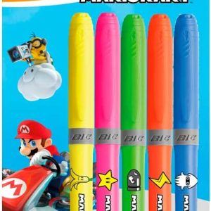BIC Markeerstift Highlighter Grip “MarioKart” – 5stuks