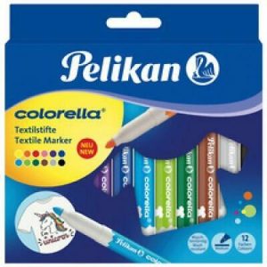 Pelikan Colorella Textielstiften – 12stuks