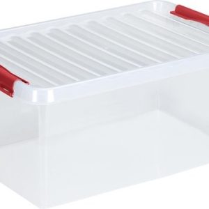 Q-line Box 45L – transparant/rood