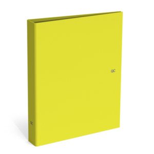 QC COLOUR – Ringband A4 met 2 ringen (yellow)