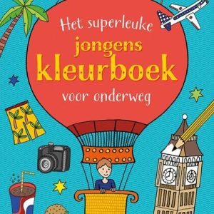 Het superleuke jongenskleurboek voor onderweg