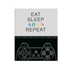 Ringmap A4 met 2 ringen – Playstation Eat, Sleep, Repeat