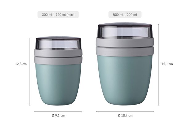 Lunchpot Ellipse mini - Nordic green - Afbeelding 3