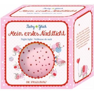 Baby geluk – Nachtlamp Sterrenhemel (roze)