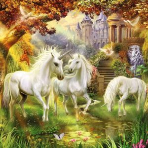 Puzzel (1000stuks) – Eenhoorns in de herfst