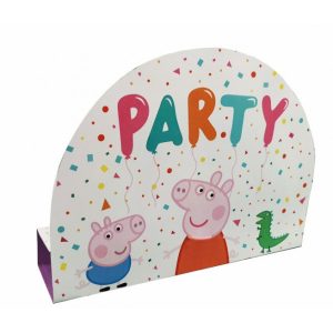 Peppa Pig – Uitnodigingen + enveloppe 8stuks