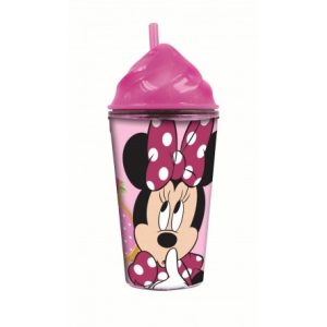 Minnie Mouse – Drinkbeker met rietje 355ml (paars)