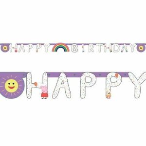 Peppa Pig – Letterguirlande “Happy Birthday”
