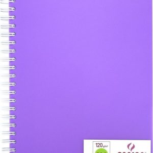 Canson Schetsboek (spiraal) PP/A5 (148x210mm) 120gr/50vel – paarse kaft