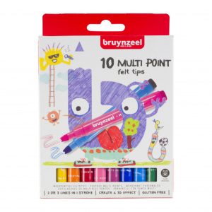 Bruynzeel Kids Viltstiften Multi Point – 10stuks