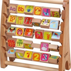 Telraam Alfabet Abacus (hout)