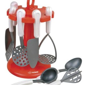 Keukengerei op rekje