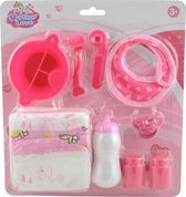 Verzorgingsset pop 10-delig met pamper