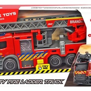 City fire ladder truck