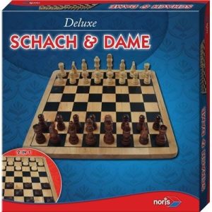 Deluxe wooden dammen en schaken