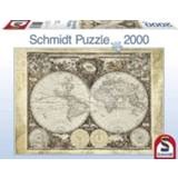 Puzzel (2000stuks) – Historische kaart van de wereld