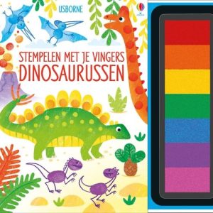 Stempelen met je vingers – Dinosaurussen