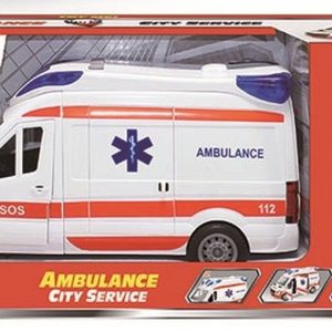 Ambulance met licht en geluid