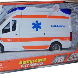 Ambulance met licht en geluid