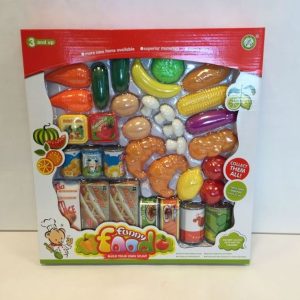Groenten, fruit en voedingswaren set 33x38cm