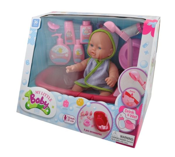 My Little Baby Badpopje 31cm + accessoires