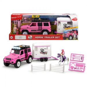 Playlife-Horse Trailer Set roze