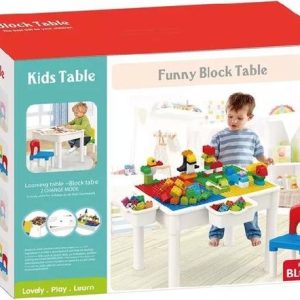 Speeltafel met 2 opbergboxen + stoel