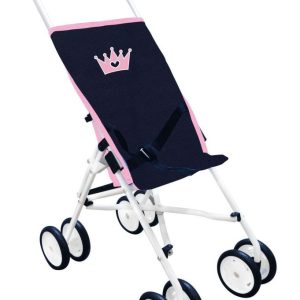 Buggy groot model – kroon blauw/roze