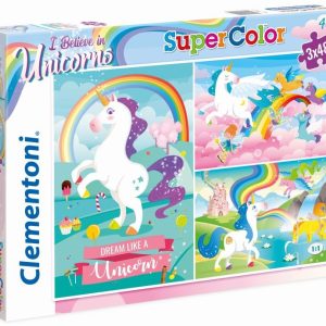 Puzzel Unicorn – 3×48 stuks