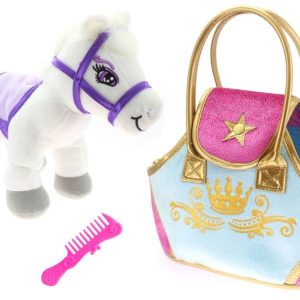Witte pony in tasje