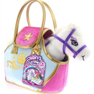 Witte pony in tasje