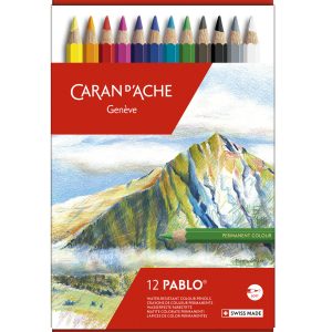 Caran d’Ache Kleurpotloden Pablo – 12stuks in metalen doos