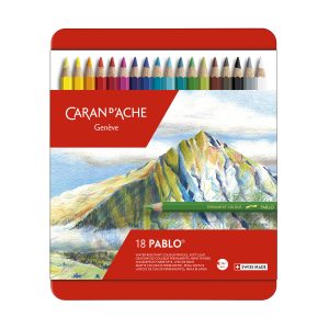 Caran d’Ache Kleurpotloden Pablo – 18stuks in metalen doos