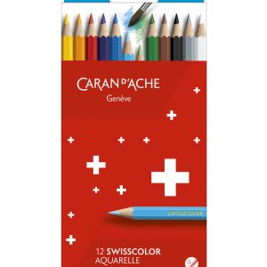 Caran d’Ache Swisscolor Kleurpotlood Aquarel – 12stuks in karton etui