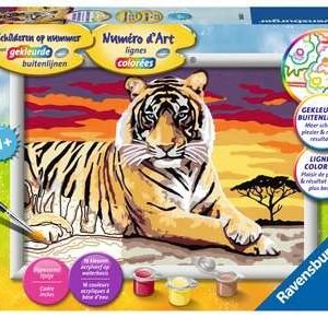 Schilderen op nummer – Tijger