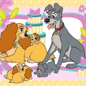 Puzzel (2x24stuks) – Disney – Schattige puppies