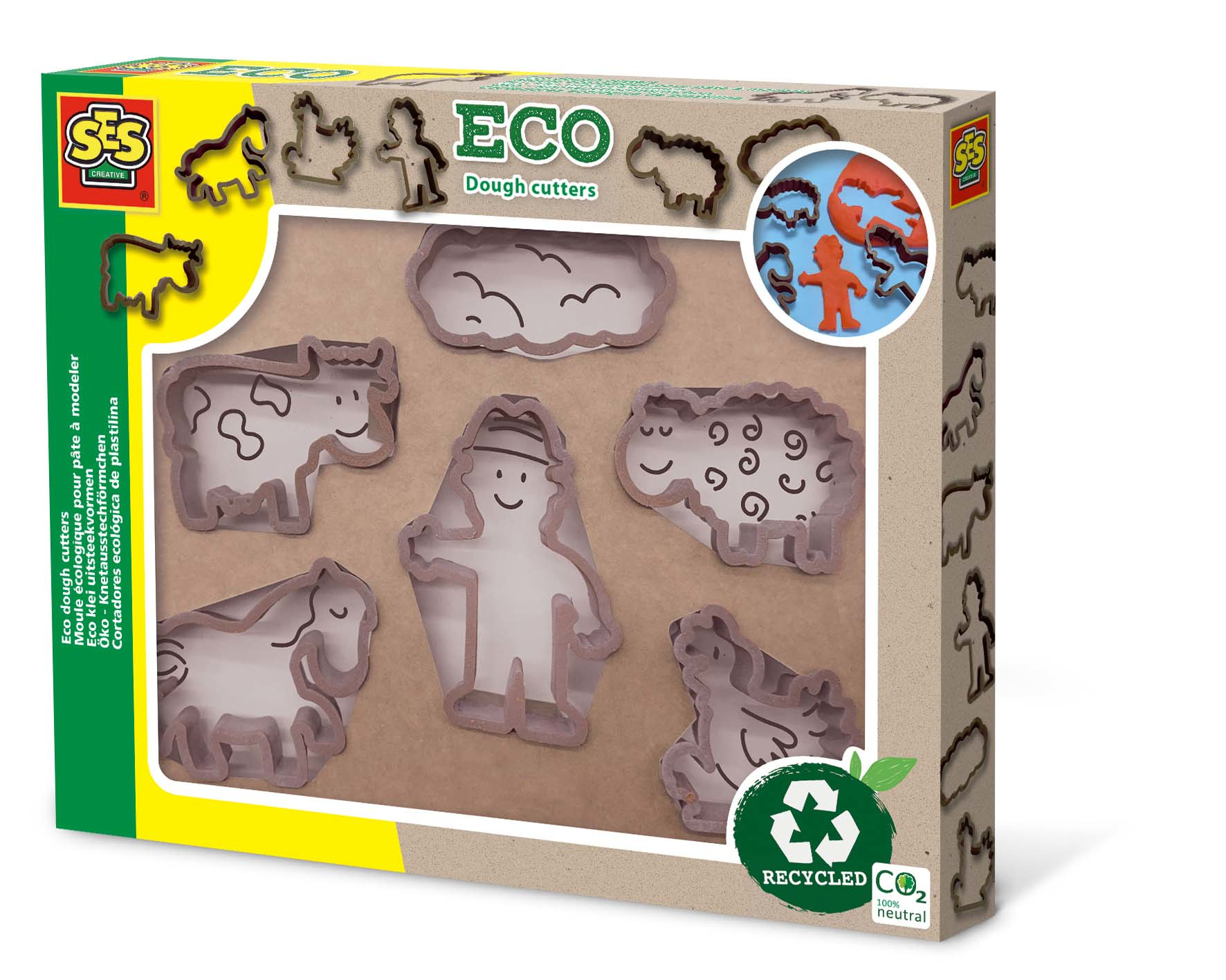 SES Creative ECO - klei uitsteekvormen