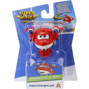 Super Wings – Transform-a-Bots – 1 exemplaar (Jett OF Donnie OF Dizzy OF Pa