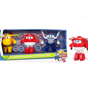 Super Wings – Transforming Supercharged Pack 12cm (3-pack)