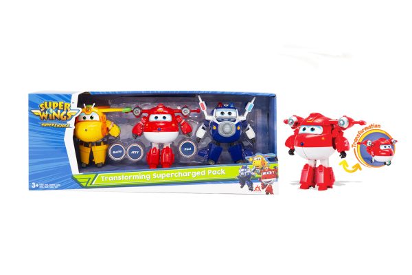 Super Wings - Transforming Supercharged Pack 12cm (3-pack)