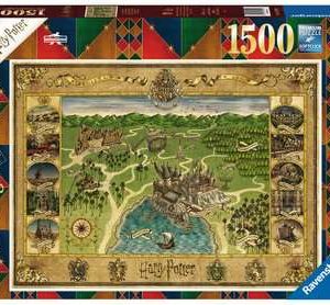 Puzzel (1500stuks) – Harry Potter – Hogwarts kaart