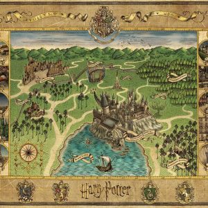 Puzzel (1500stuks) – Harry Potter – Hogwarts kaart