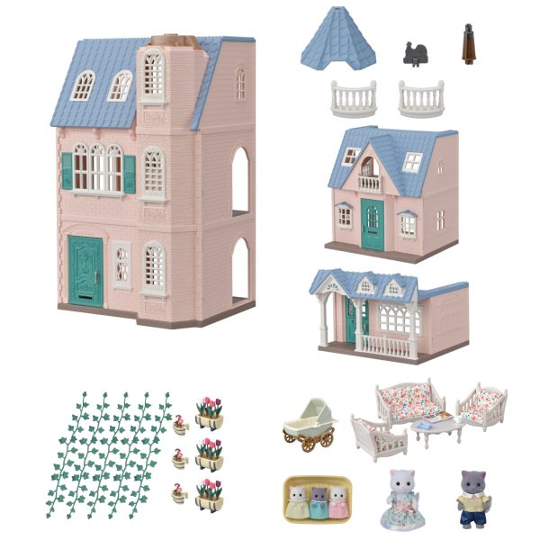 Sylvanian Families 3 huizen met accessoires Jubileum Set 35 jaar - Afbeelding 2