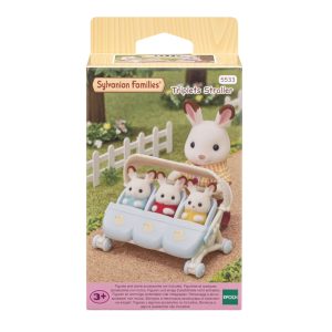 Sylvanian Families wandelwagen drieling