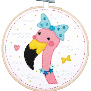 Knutselkit met vilt – Flamingo