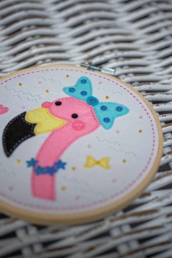 Knutselkit met vilt - Flamingo - Afbeelding 3